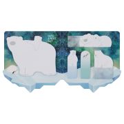 Флажки-закладки и самоклеящиеся блоки в наборе MESHU «Polar Bears», 20л*5 цветов, европодвес