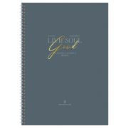 Тетрадь 80л., А4, клетка на гребне GreenwichLine «Honestum», матовая ламинация, тиснение фольгой, 80г/м2