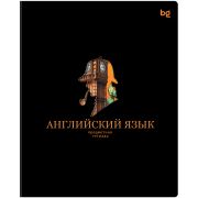 Тетрадь предметная 48л. BG «Информационное поле» - Английский язык, soft-touch ламинация, выб. лак