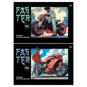 Альбом для рисования 16л., А4, на скрепке BG «Faster»