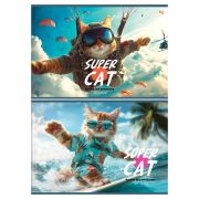 Альбом для рисования 20л., А4, на скрепке BG «Супер-кот», эконом