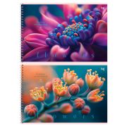 Альбом для рисования 40л., А4, на гребне BG «Macro flowers»