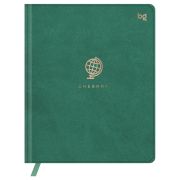 Дневник 1-11 кл. 48л. (твердый) BG «Глобус. Зеленый», иск. кожа, тиснение фольгой, ляссе