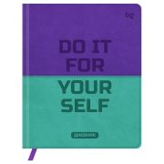 Дневник 1-11 кл. 48л. (твердый) BG «Double. Do it for yourself», иск. кожа, комбинирование материалов, тиснение, ляссе