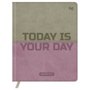 Дневник 1-11 кл. 48л. (твердый) BG «Double. Today is your day», иск. кожа, комбинирование материалов, тиснение, ляссе