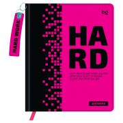 Дневник 1-11 кл. 48л. (твердый) BG «Hard. Pink», иск. кожа, печать, брелок, ляссе