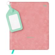 Дневник 1-11 кл. 48л. (твердый) BG «ID. Pink», иск. кожа, печать, брелок с окошком, ляссе